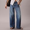 Jeans Calvin Klein Wide Leg Cotton Linen da donna rif. LV047F731G