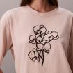 T-shirt Calvin Klein Jeans oversize con applicazioni floreali da donna rif. LV047F804G