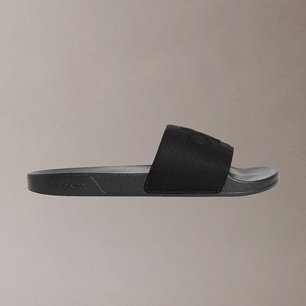 Ciabatte Calvin Klein con logo in tela da uomo rif. HM0HM02109