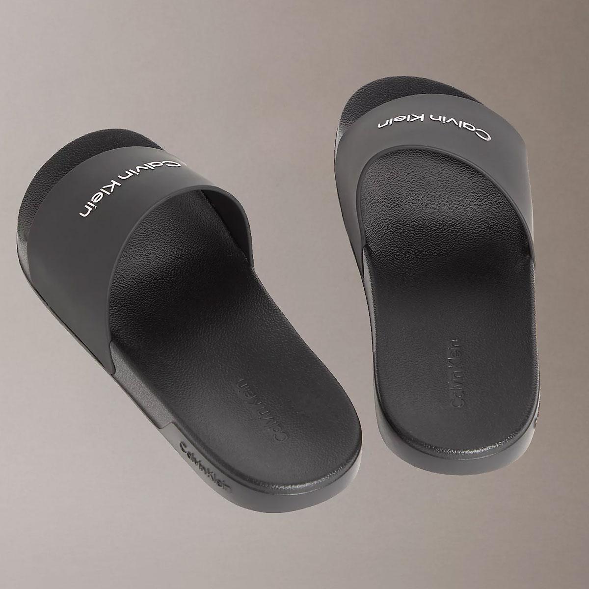 Ciabatte Calvin Klein con logo in tela da uomo rif. HM0HM02107