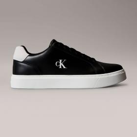 Scarpe Sneakers Calvin Klein Premier in pelle con logo da uomo rif. YM0YM01435