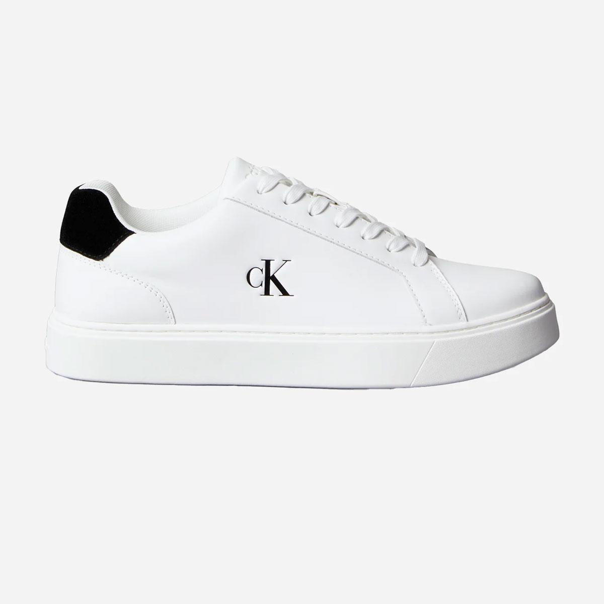 Scarpe Sneakers Calvin Klein Premier in pelle con logo da uomo rif. YM0YM01435