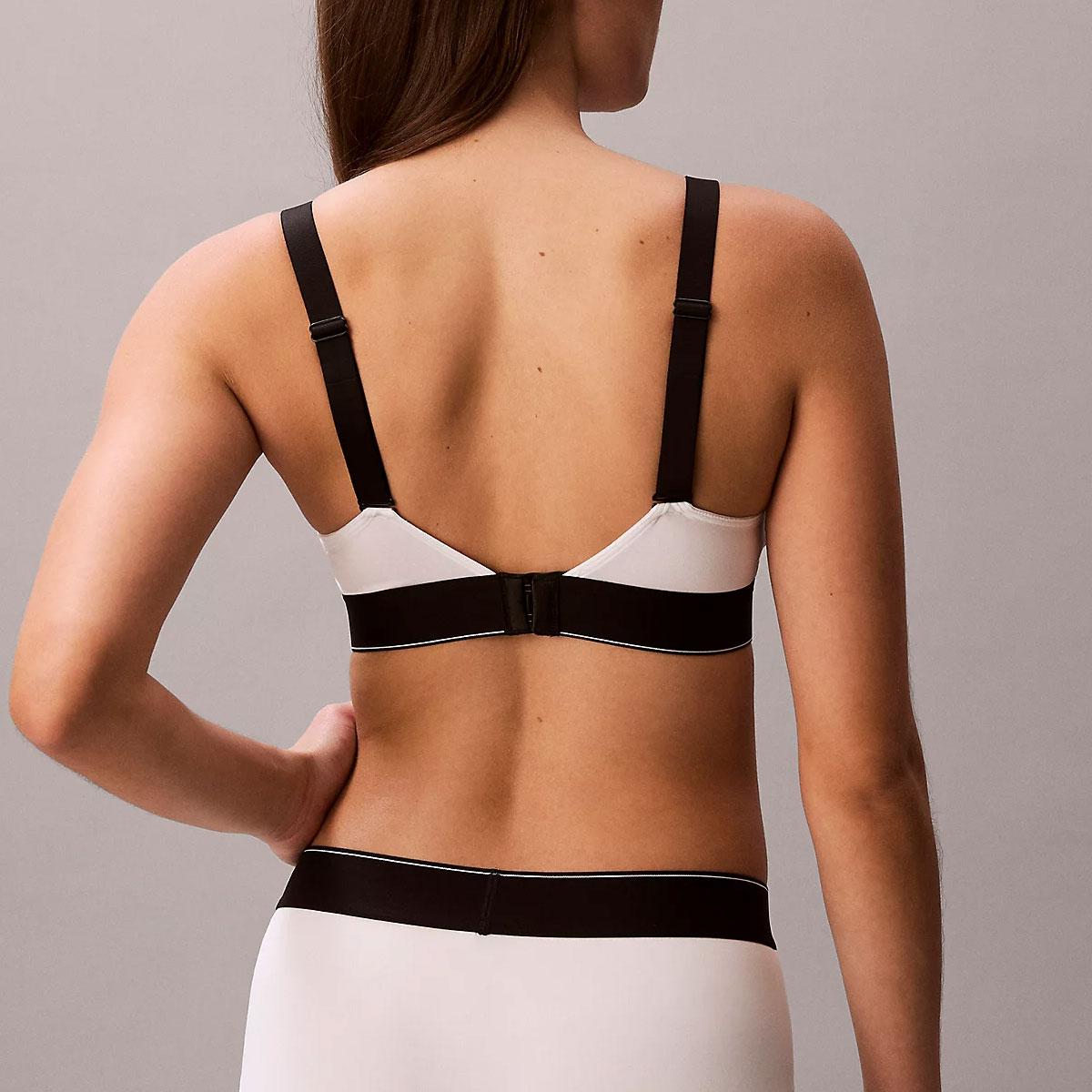 Reggiseno Calvin Klein Underwear leggermente foderata - Graphic Monogram Microfibre Stretch da donna rif. LV00QF8877-100