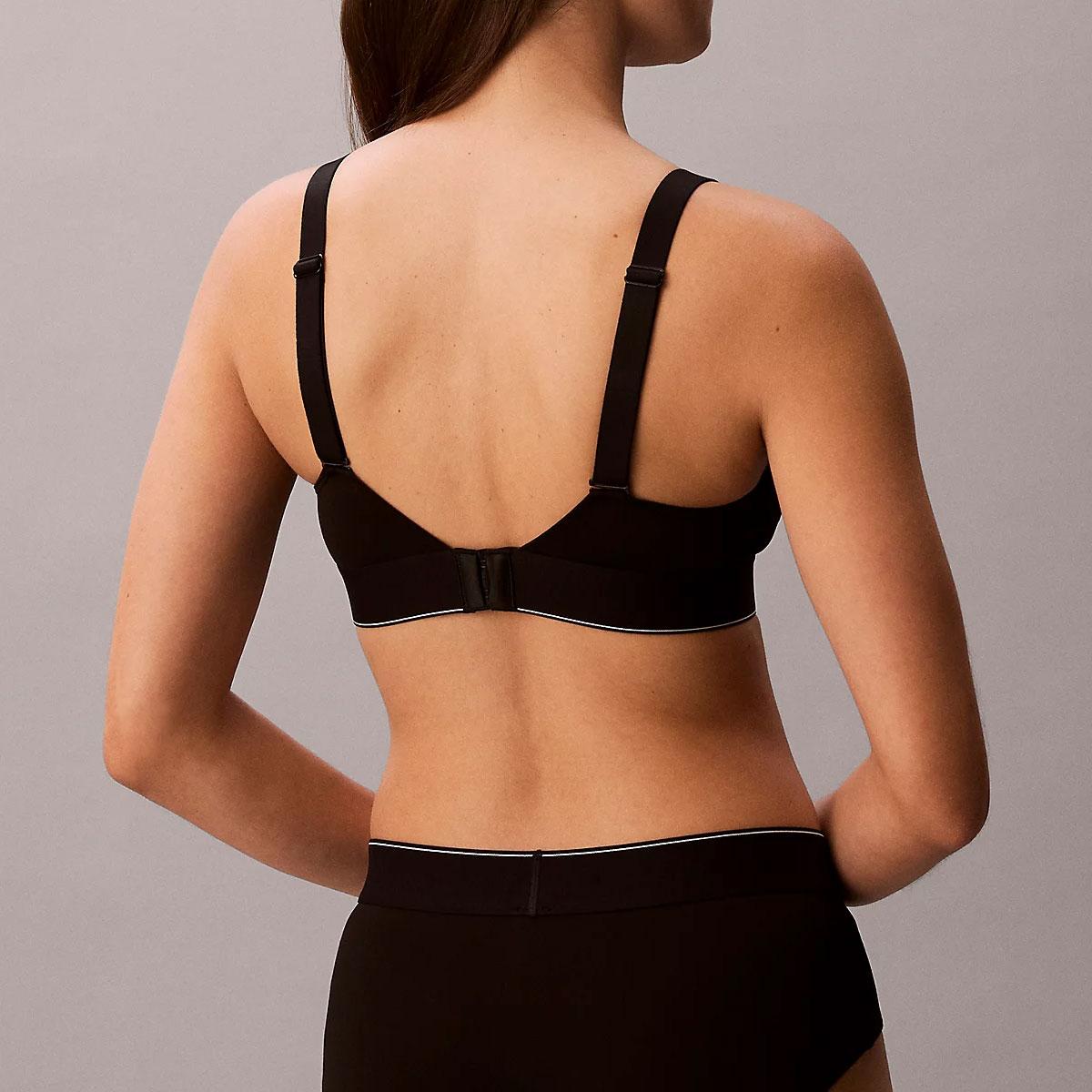 Reggiseno Calvin Klein Underwear leggermente foderata - Graphic Monogram Microfibre Stretch da donna rif. LV00QF8877-UB1