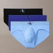 Slip Calvin Klein Underwear Slip confezione da 3 - Graphic Monogram Cotton Stretch da uomo rif. LV00NB4471-TI8