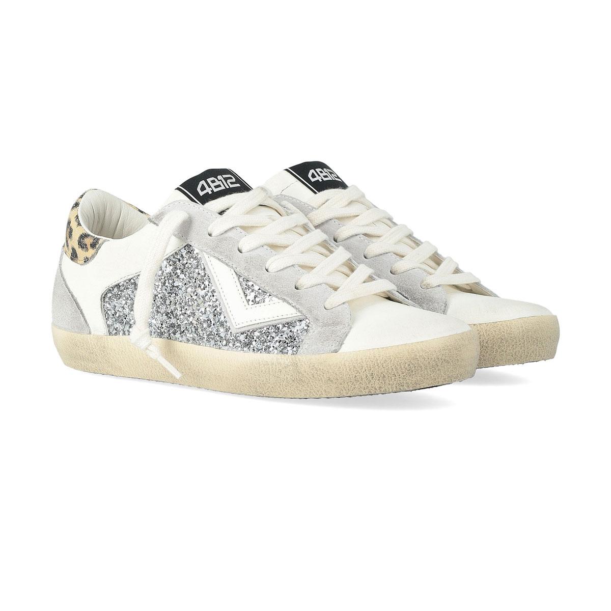 Scarpe Snekers 4B12 Con Glitter in pelle da Donna rif. SUPRIME-D8005