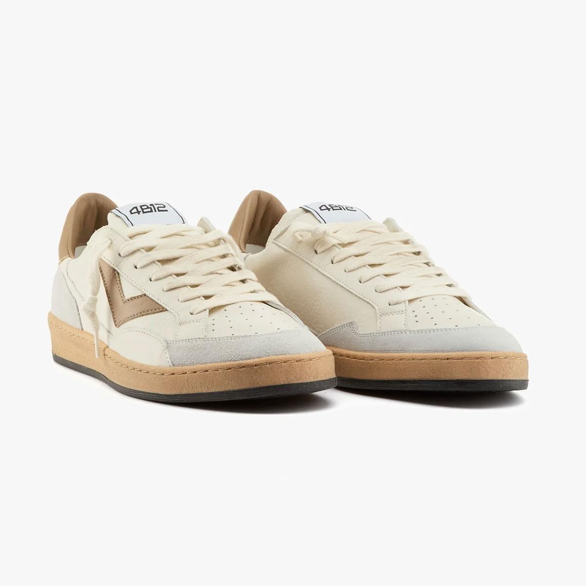 Scarpe Snekers 4B12 basse in pelle da uomo rif. PLAYNEW-U1008