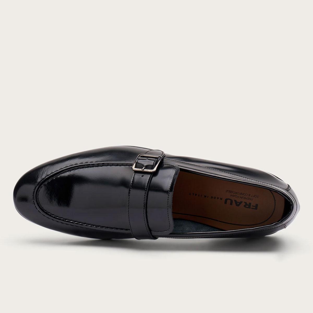 Mocassini Scarpe Frau Elegante In Pelle Lucida Con Fibbia da Uomo rif. 71K1