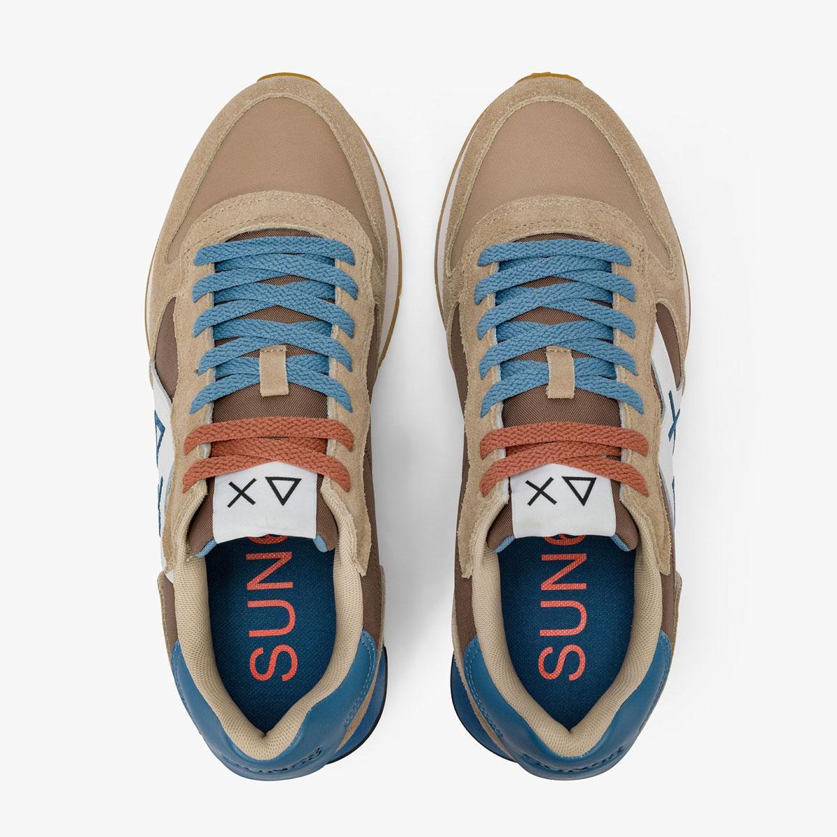 Scarpe Sneakers Sun68 Jaki Bicolor in nylon e suede da Uomo rif. Z36116