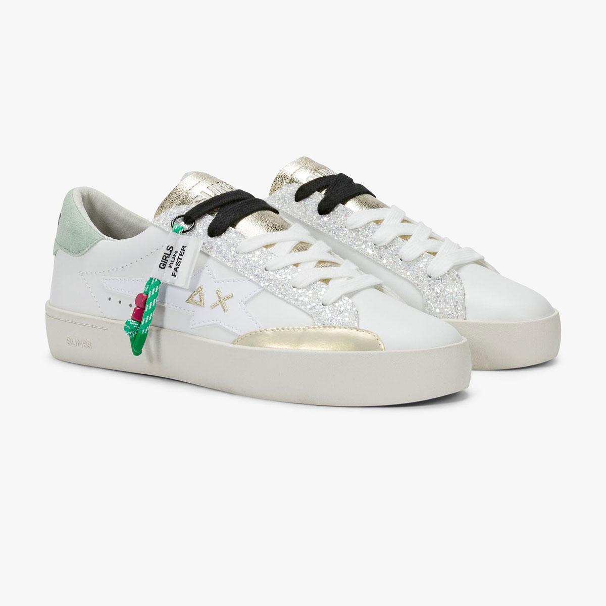 Sneakers Sun68 Katy in pelle da Donna rif. Z36242