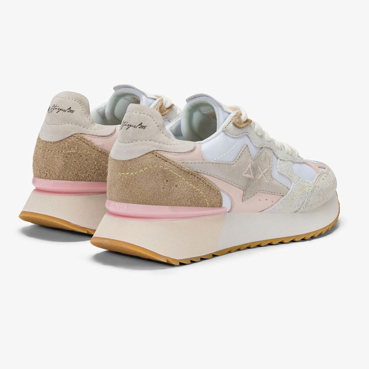 Sneakers Sun68 Stargirl Multicolor in suede e nylon da Donna rif. Z36215