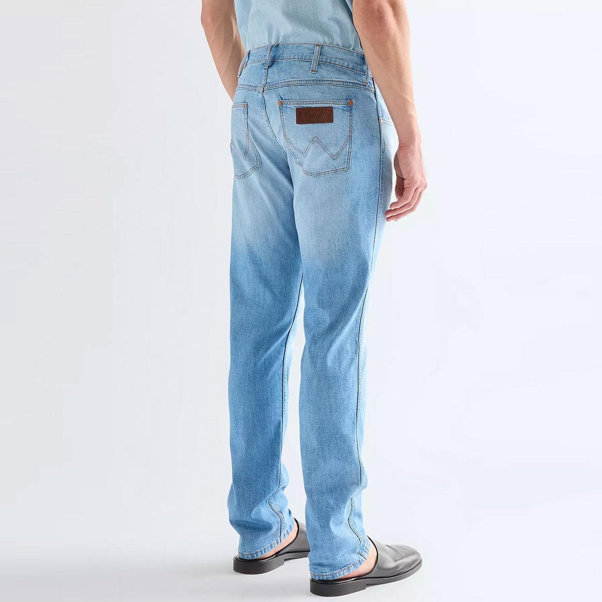 Pantaloni Jeans Wrangler In Denim da uomo rif. 112378689