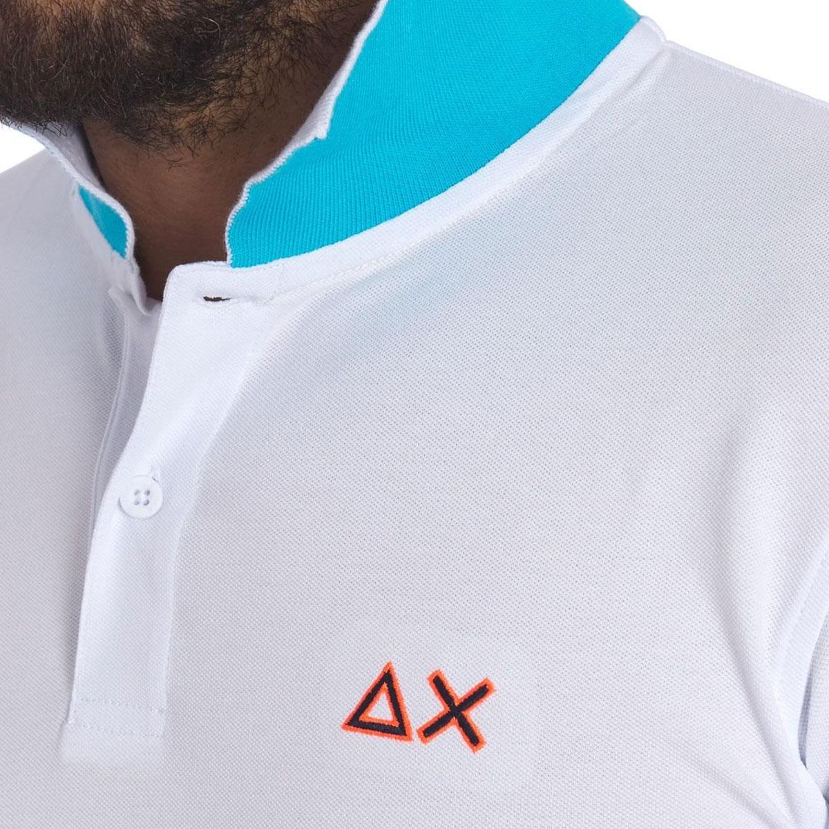 Polo Sun68 in piquet di cotone stretch da uomo rif. A36150