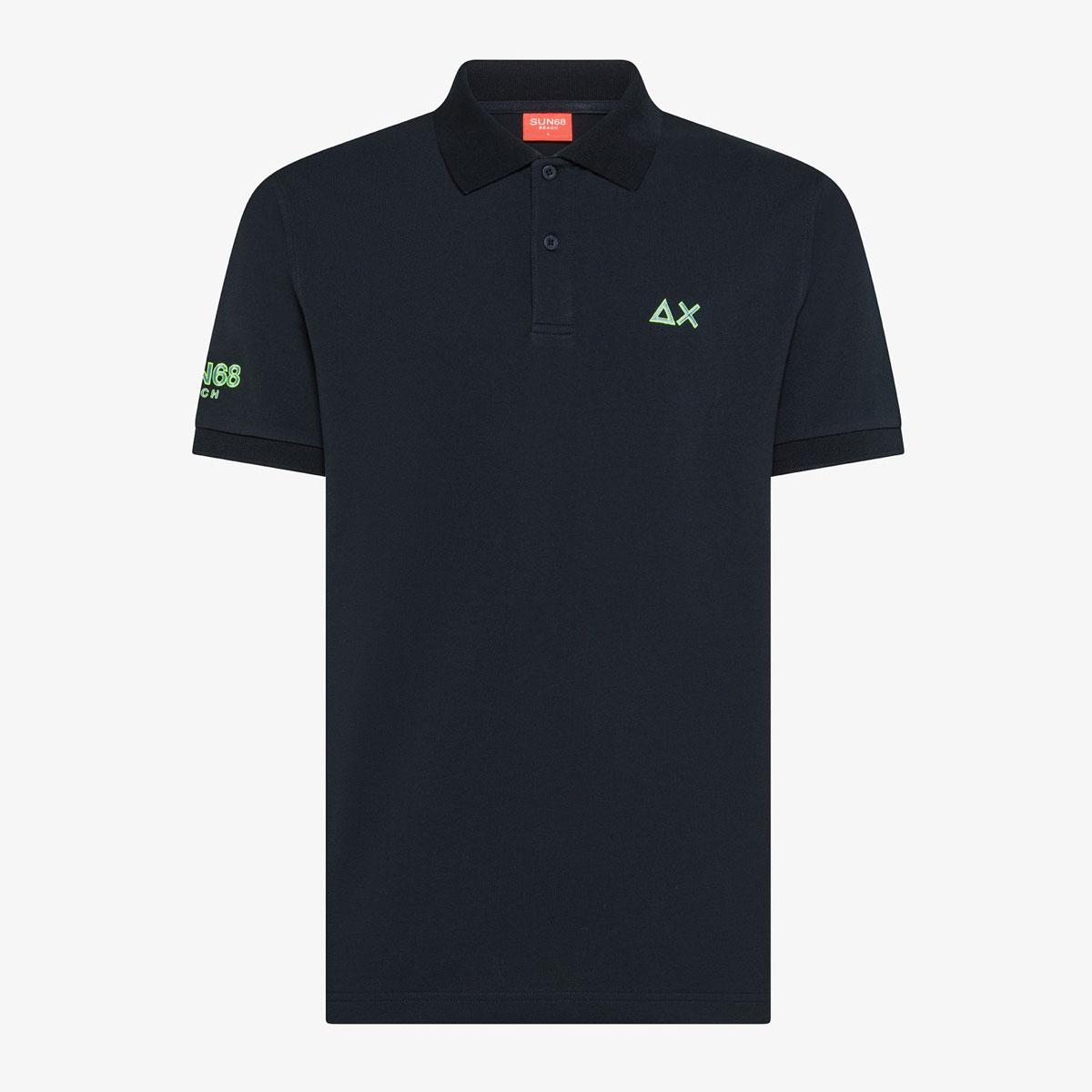 Polo Sun68 in piquet di cotone stretch da uomo rif. A36150