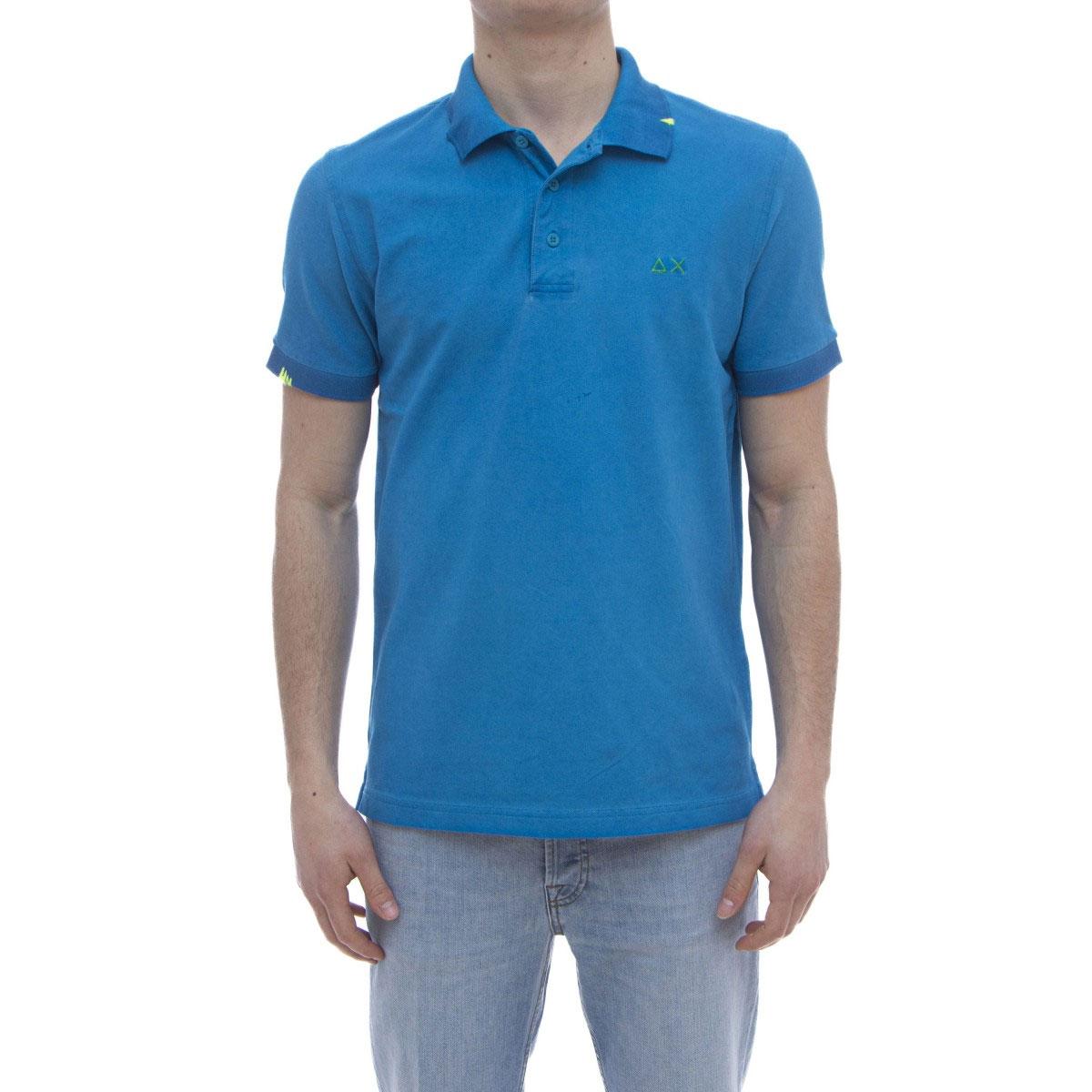 Polo Sun68 in piquet di cotone da uomo rif. A36155