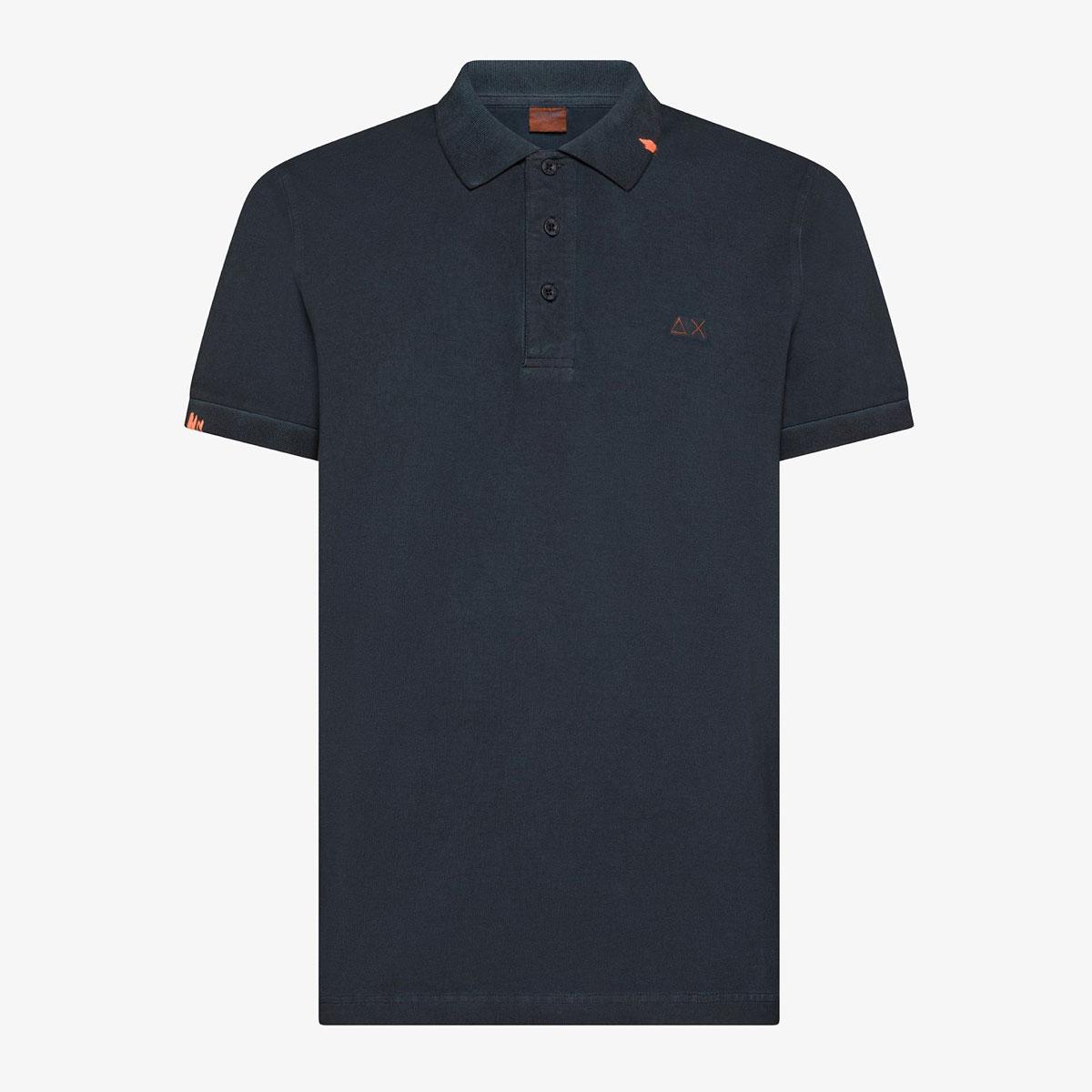 Polo Sun68 in piquet di cotone da uomo rif. A36155