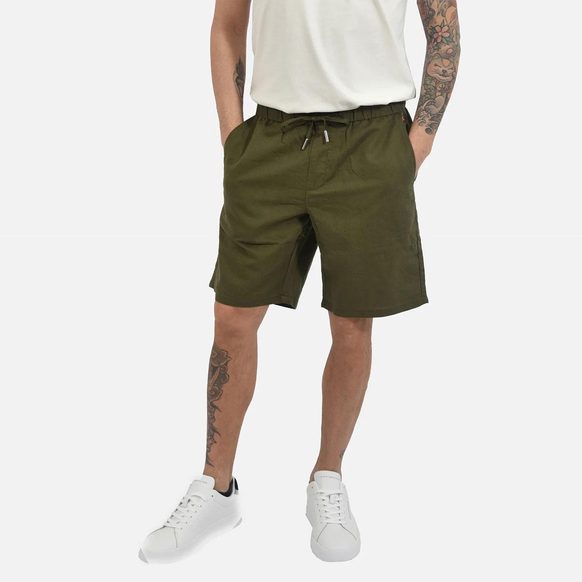 Shorts SUN68 Bermuda in lino e cotone da uomo rif. B36123