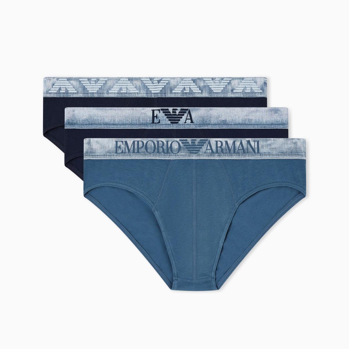 Slip Emporio Armani Ea7 3Pack Logo Monogram da uomo rif. EM000258 AF18886