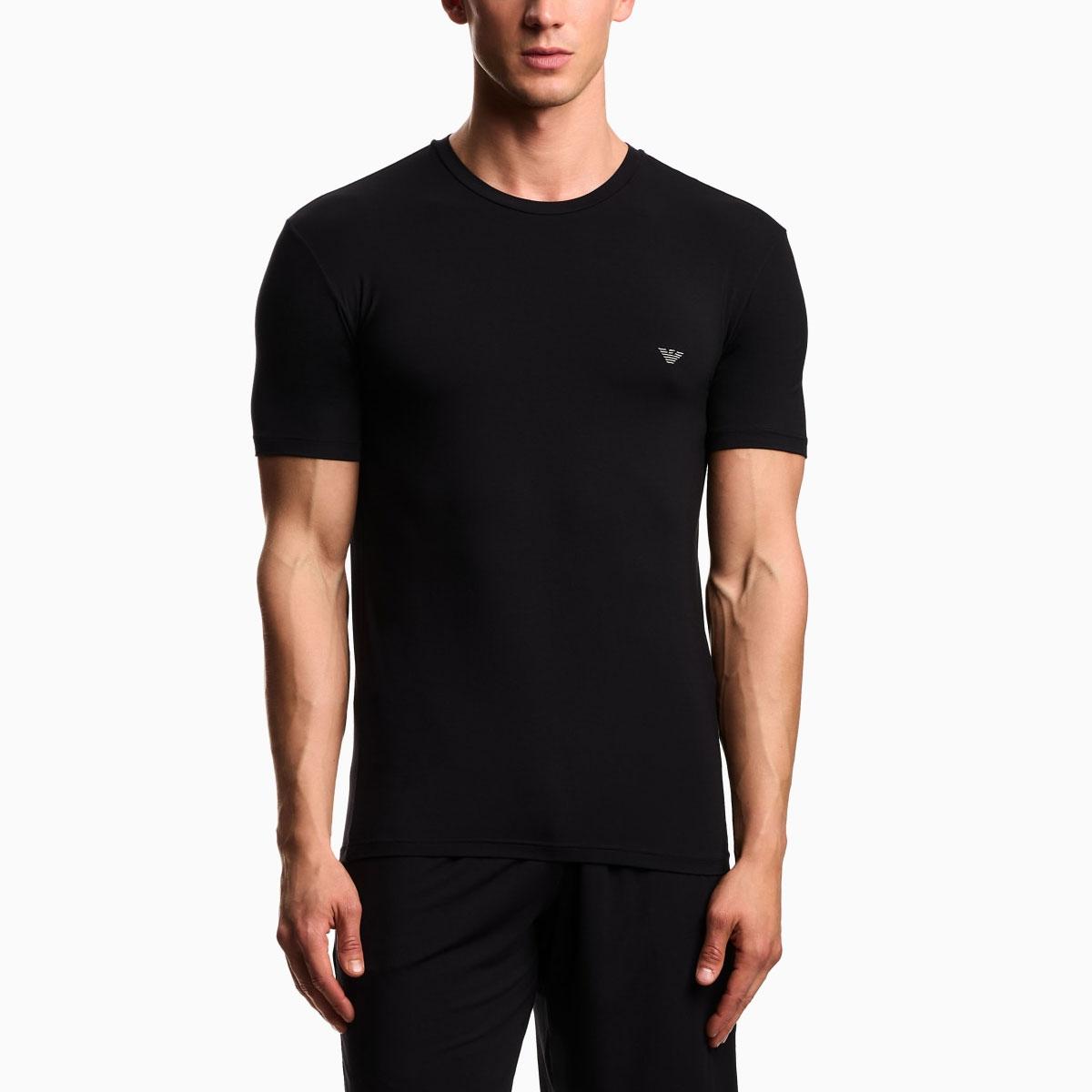 T-shirt Emporio Armani Ea7 Loungewear Fitted Fit In Soft Modal da Uomo rif. EM000379 AF18894