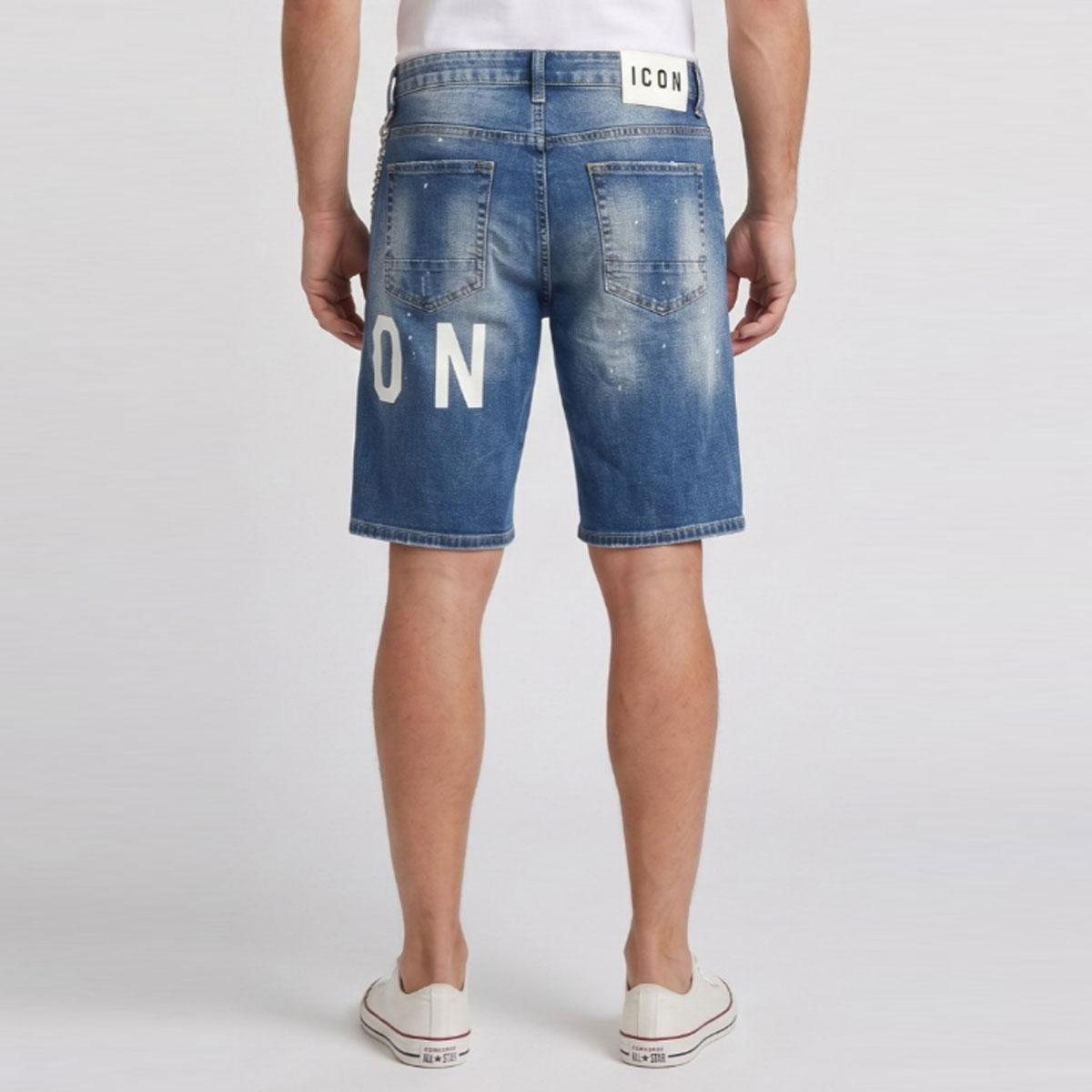 Bermuda shorts Icon con logo da uomo rif. IUD018
