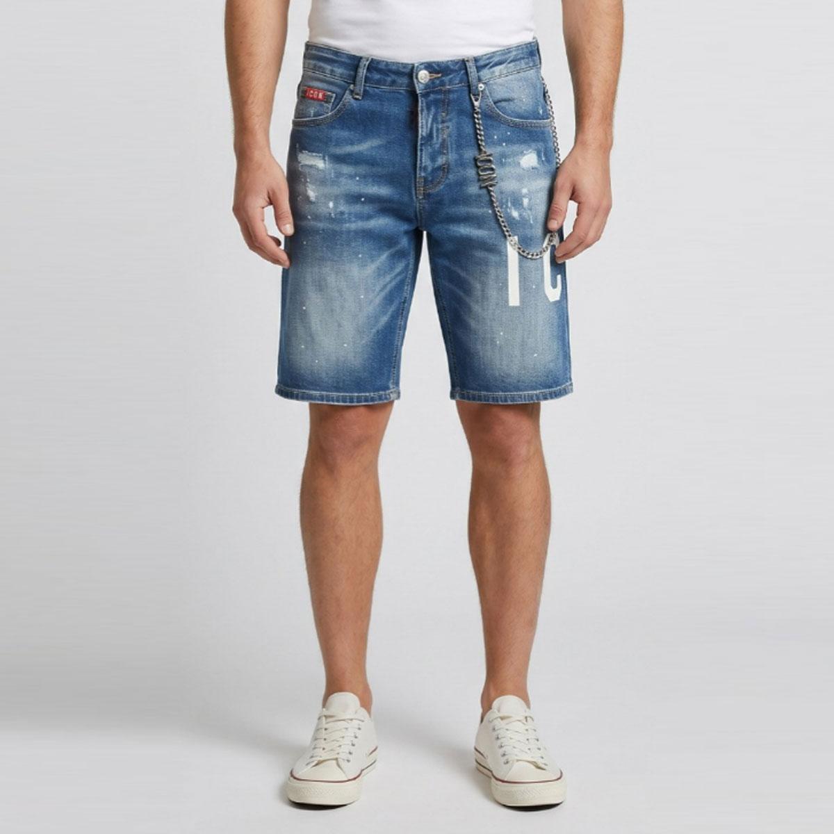 Bermuda shorts Icon con logo da uomo rif. IUD018