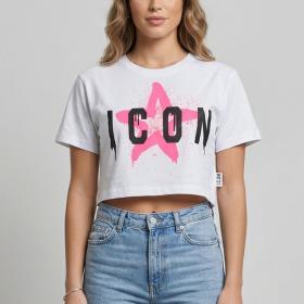 T-Shirt Icon In Cotone da donna rif. IDT020
