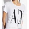 T-shirt Armani Exchange boyfriend con macro logo da donna rif. 8NYTCX YJG3Z