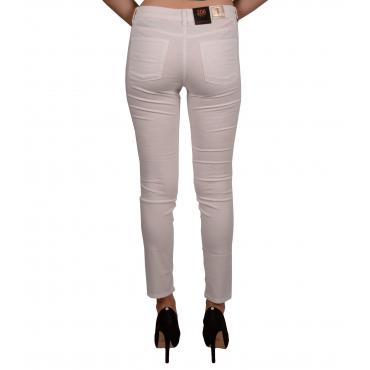 Pantaloni Trussardi regular fit da donna bianco rif. 56J00024 1T000620