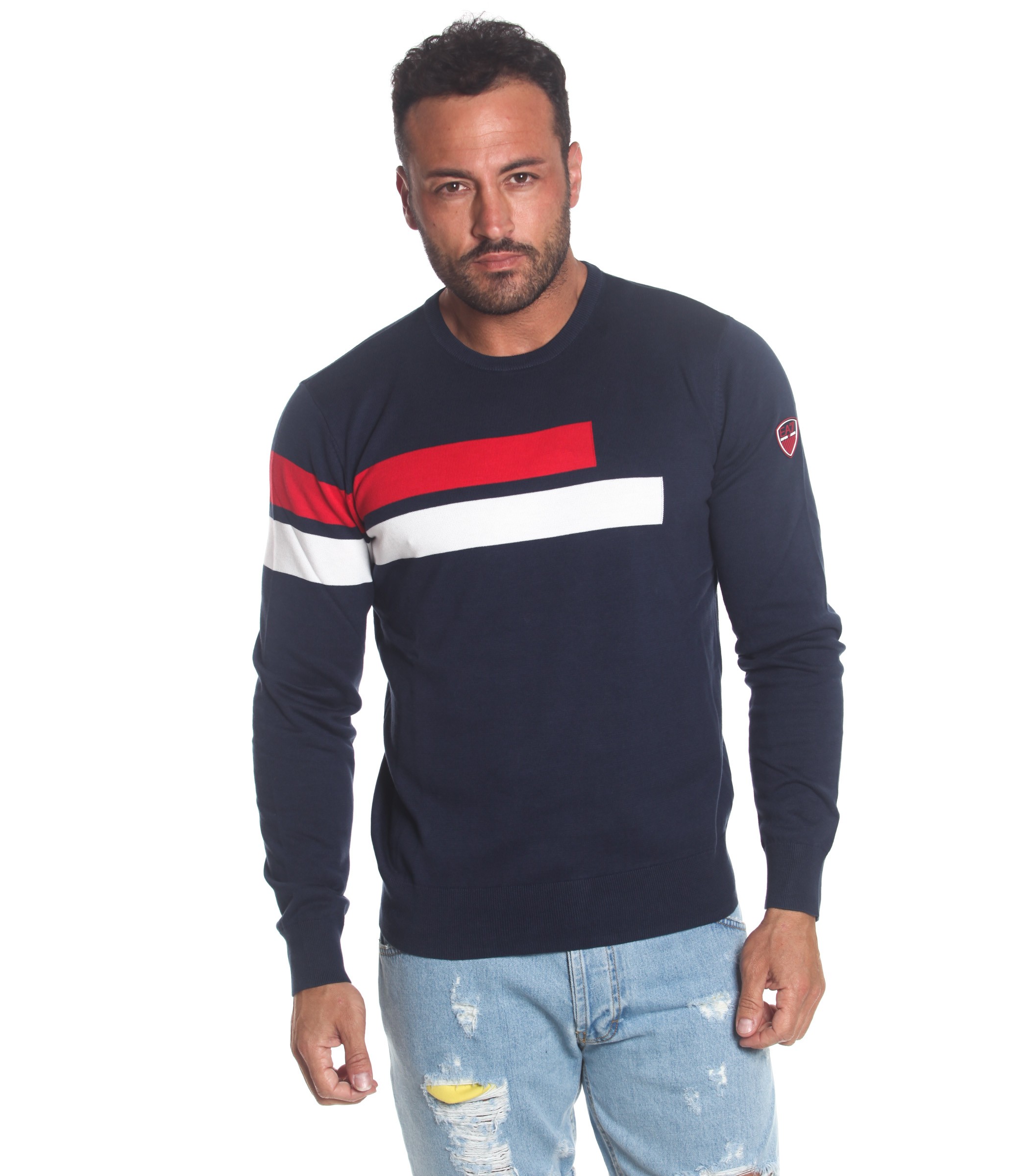 MAGLIONCINO EMPORIO ARMANI EA7 girocollo da uomo rif. 3GPMZ1 PM01Z EUR  106,17 - PicClick IT