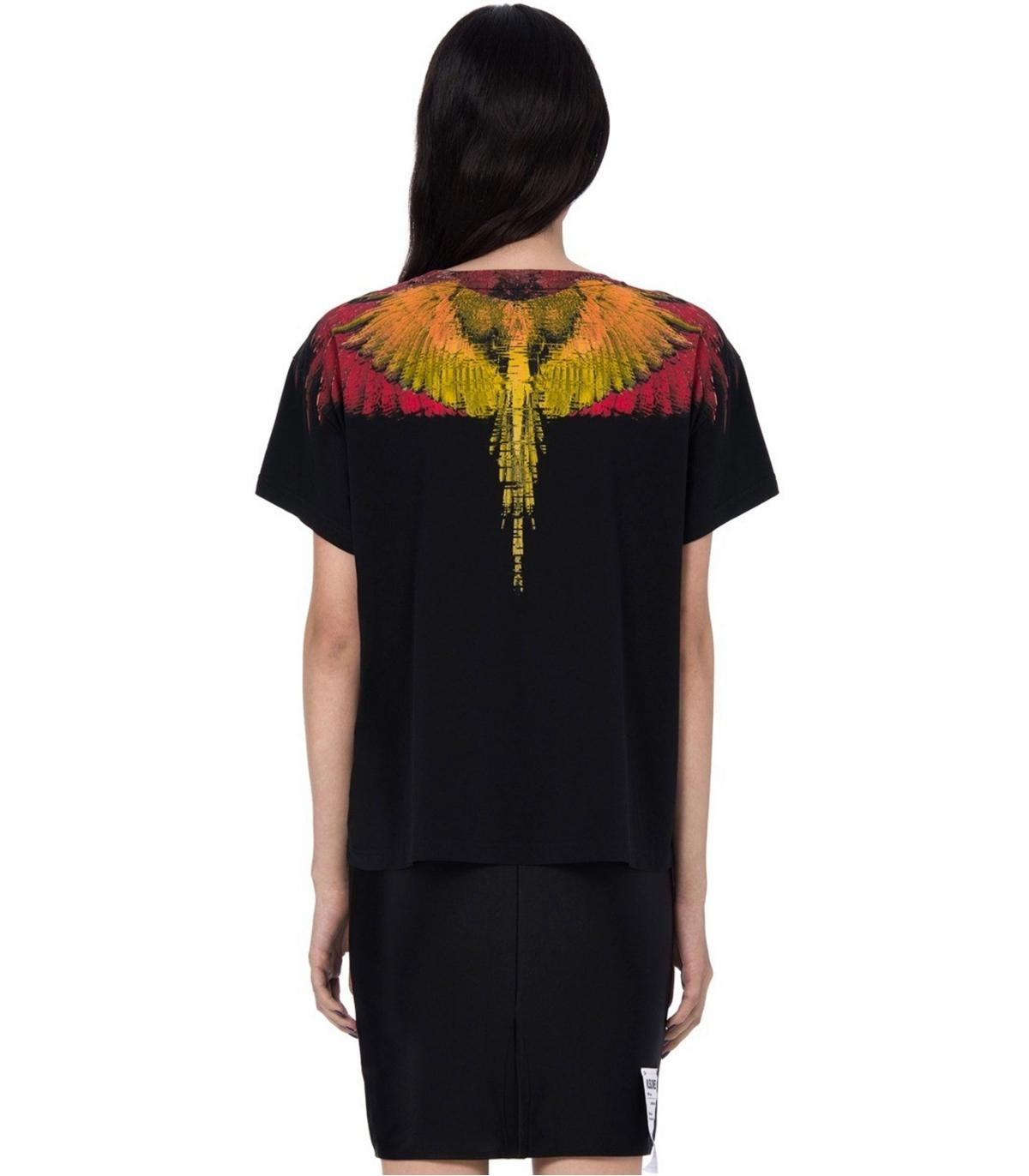 T-shirt Marcelo Burlon Glitch Wings con stampa donna rif. GLITCH WINGS