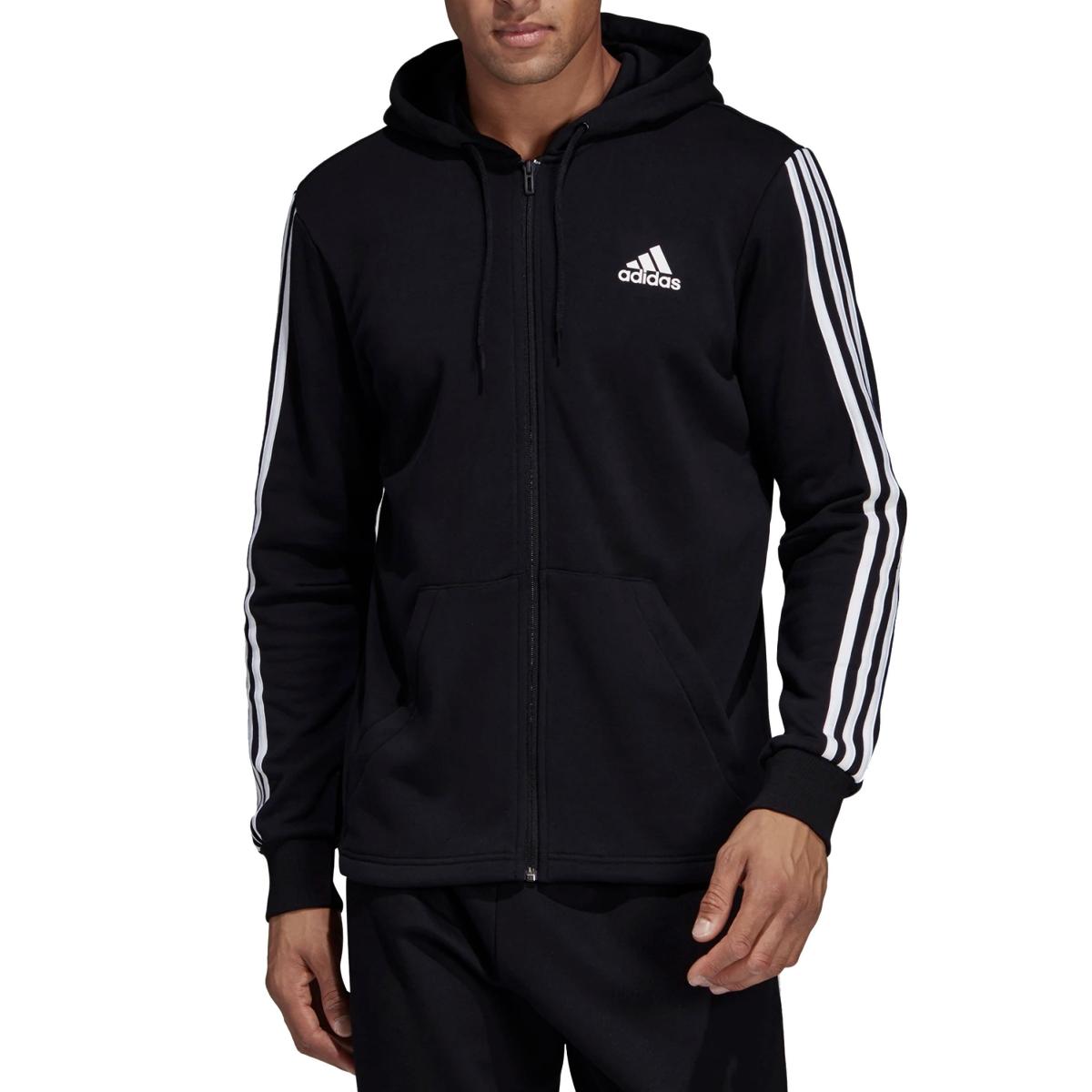 felpa adidas nera uomo