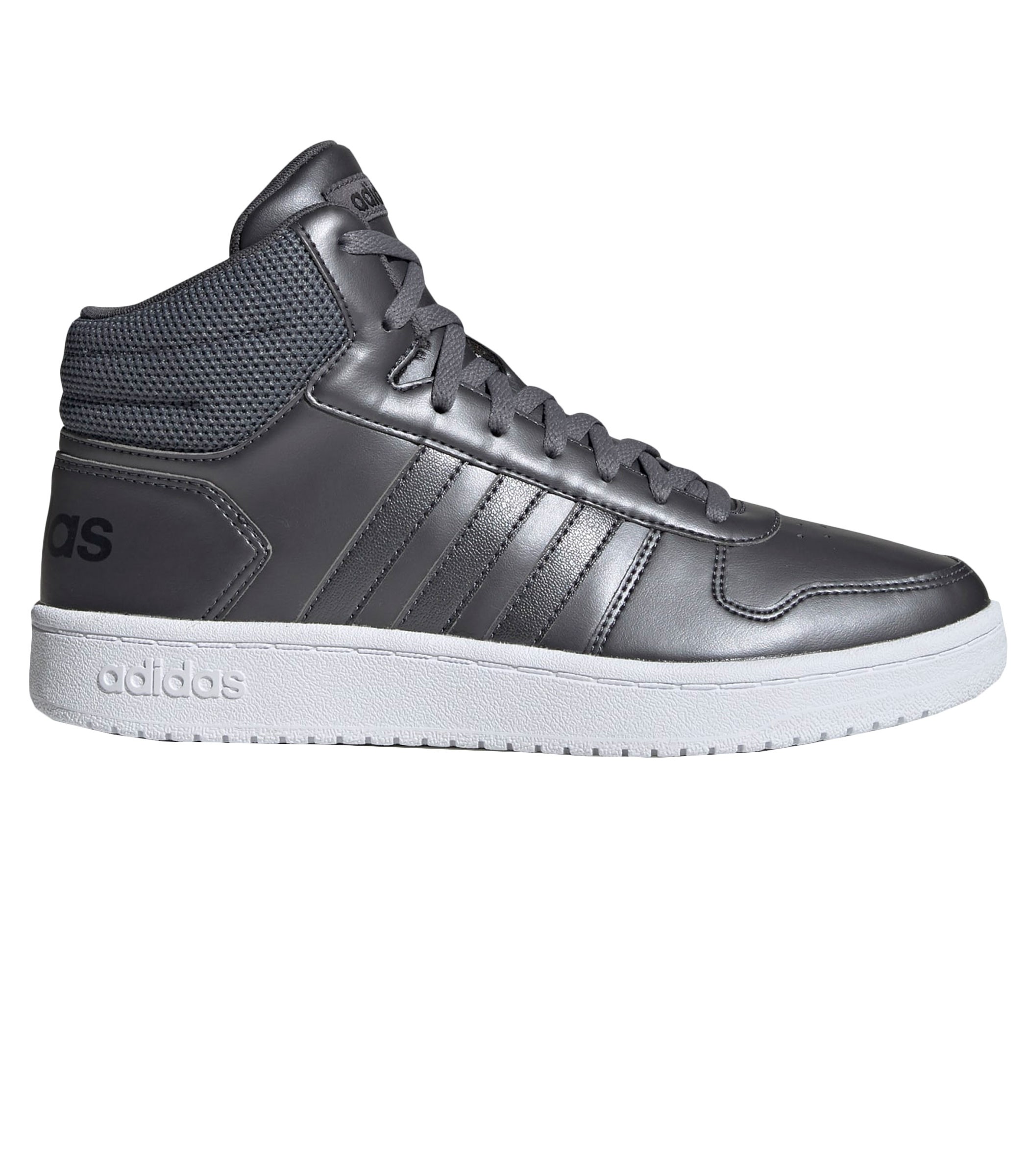 Scarpe Sneakers Adidas Hoops 2.0 Mid colore grigio da donna ... Scarpe Sneakers Adidas Hoops 2.0 Mid colore grigio da donna ...