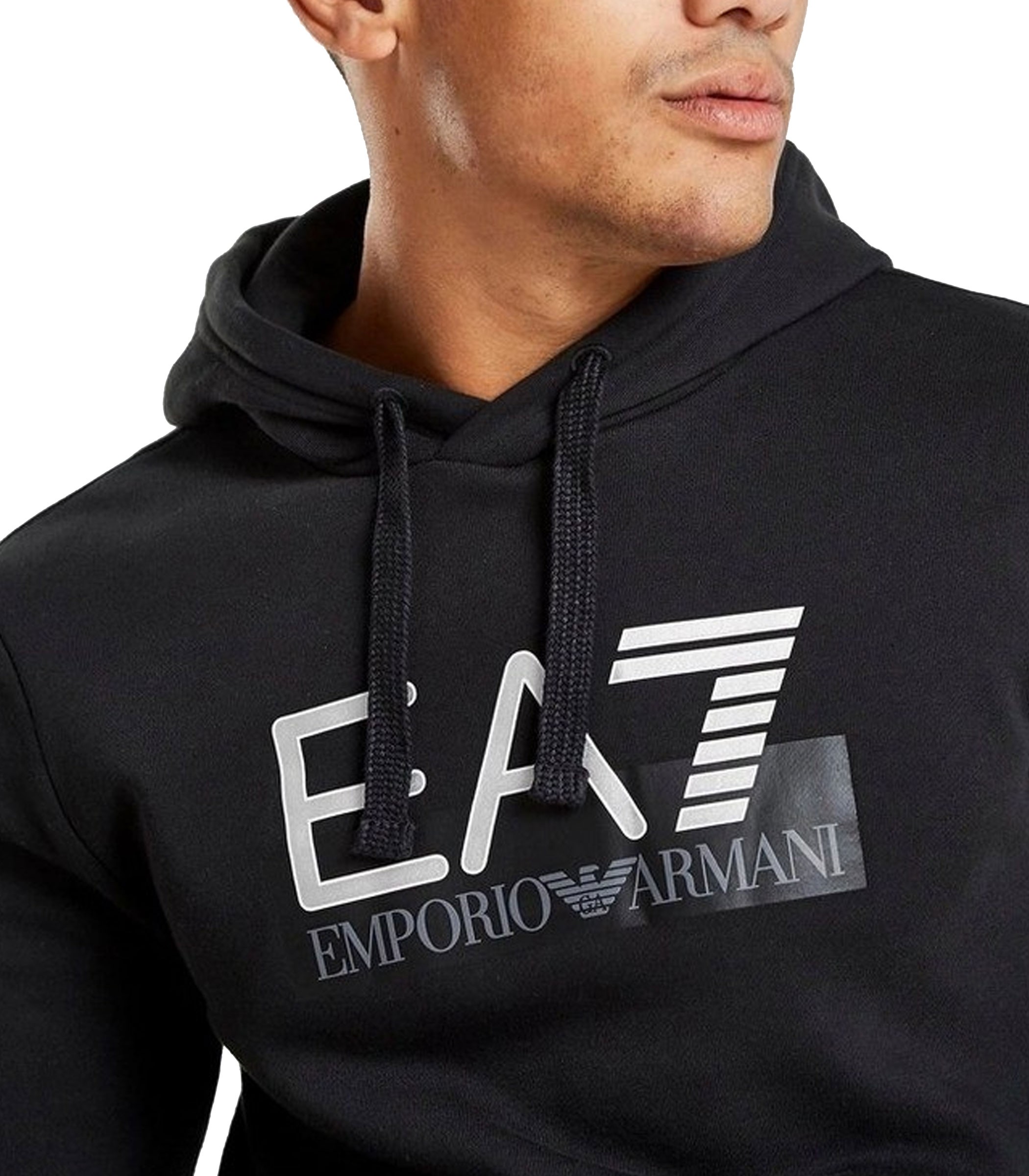 EA7 Uomo Felpe con Logo Nero