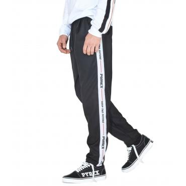 Pantaloni Pyrex in tuta con bande laterali con logo da uomo 19IPC40542