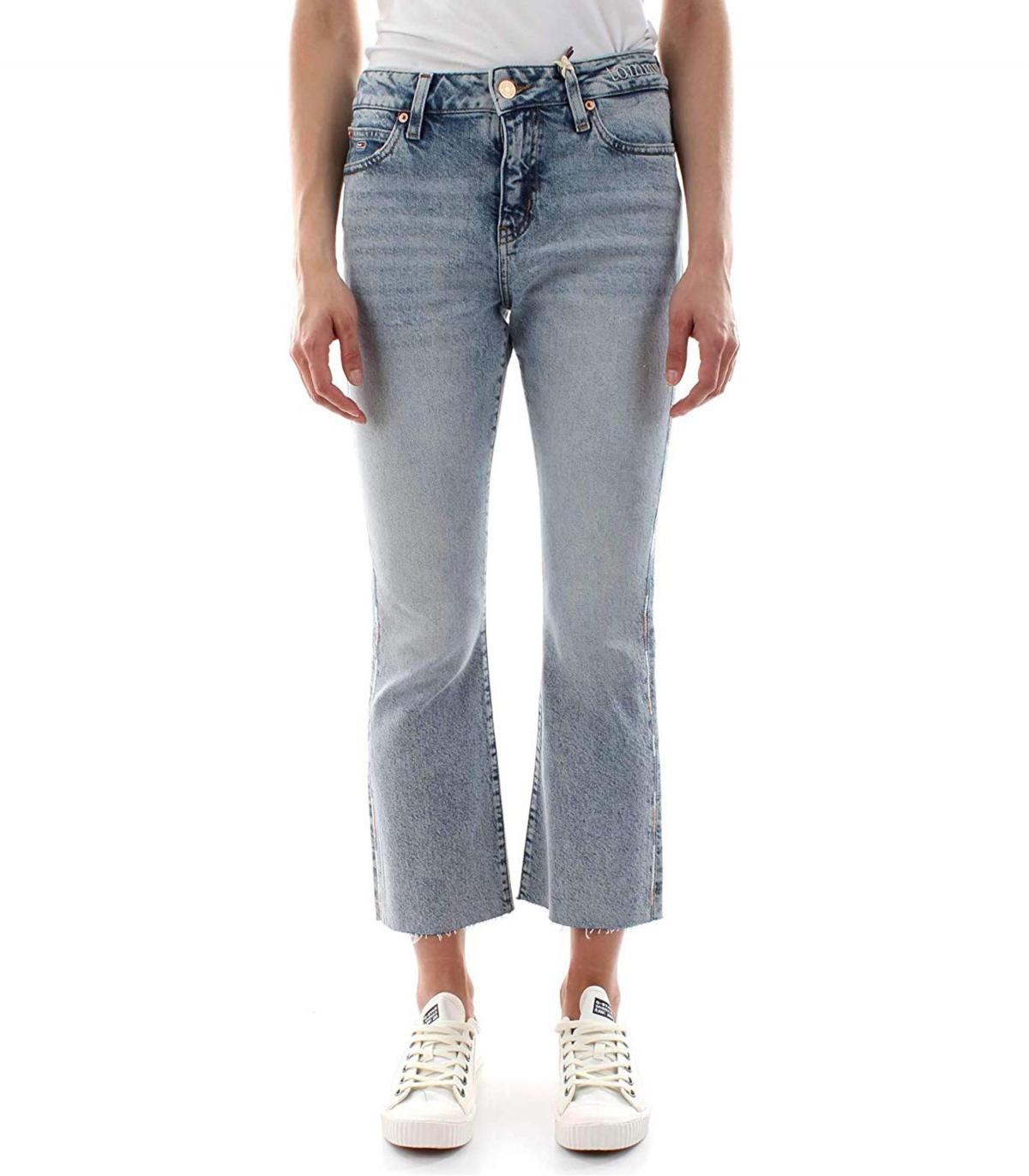 Jeans Tommy Hilfiger Jeans cropped a campana da donna rif. DW0DW06854