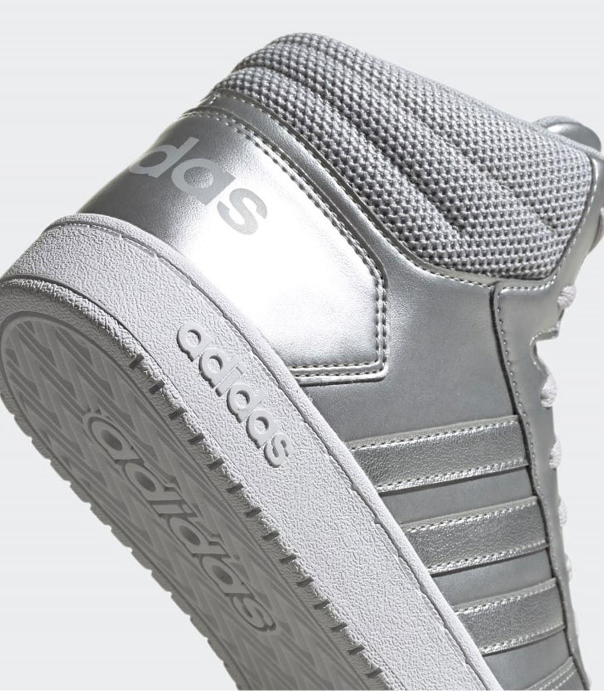 Scarpe Sneakers Adidas Hoops 2.0 Mid a collo alto da donna rif. EE7857