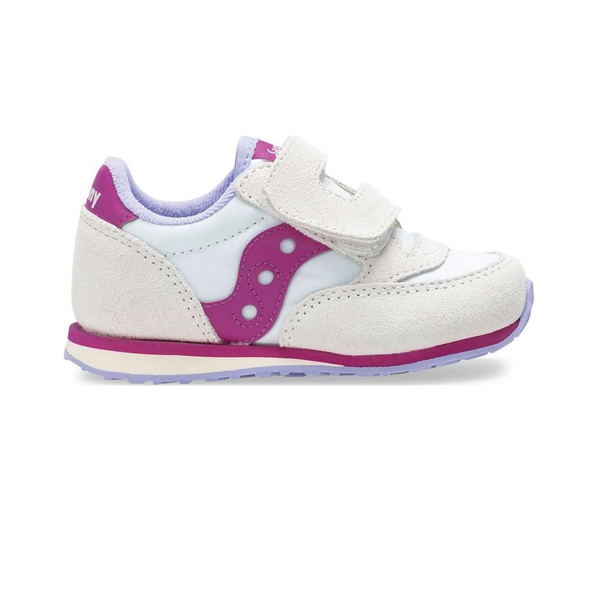 Scarpe Sneakers Saucony Baby Jazz HL White/Berry da bimba rif SL162939