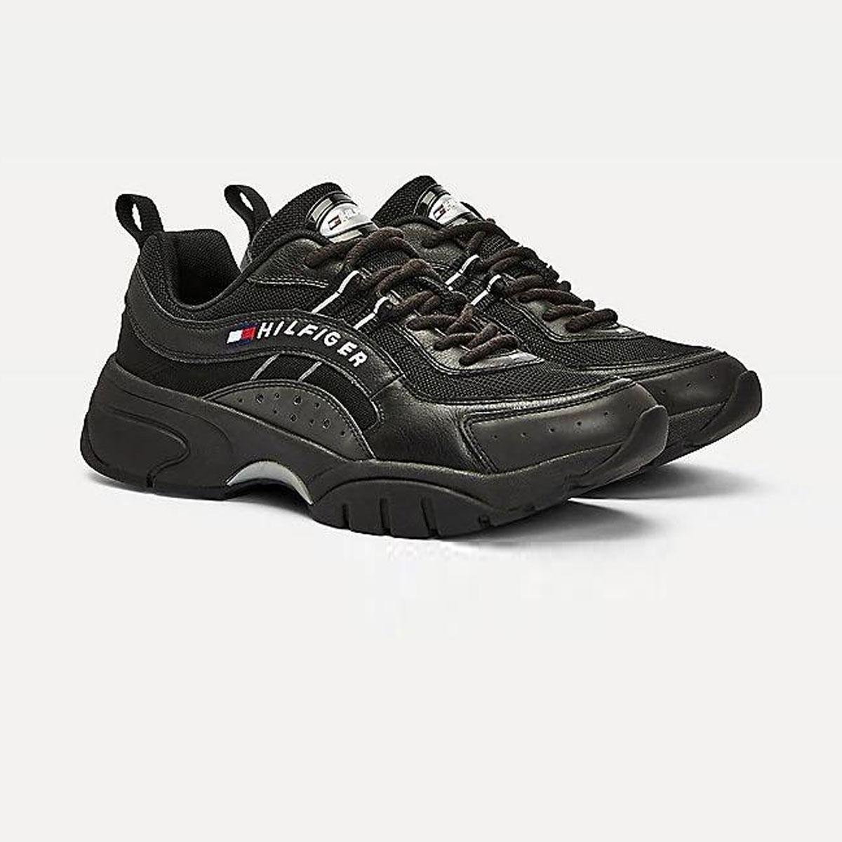 Uomo Suola Spessa Trainers Scarpe Bianco