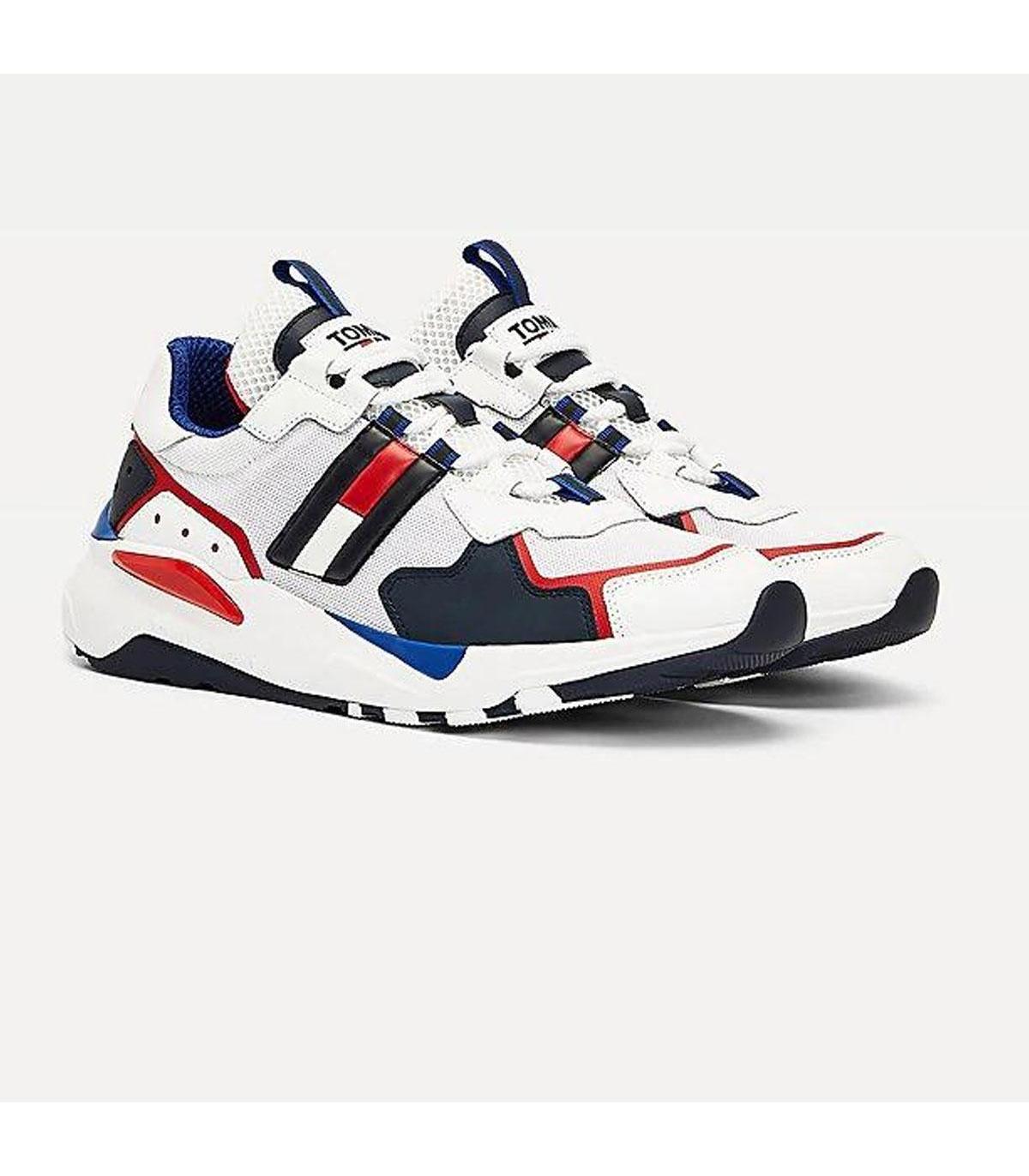 Scarpe Sneakers Tommy Jeans stringate con suola spessa da uomo rif.  EM0EM00484
