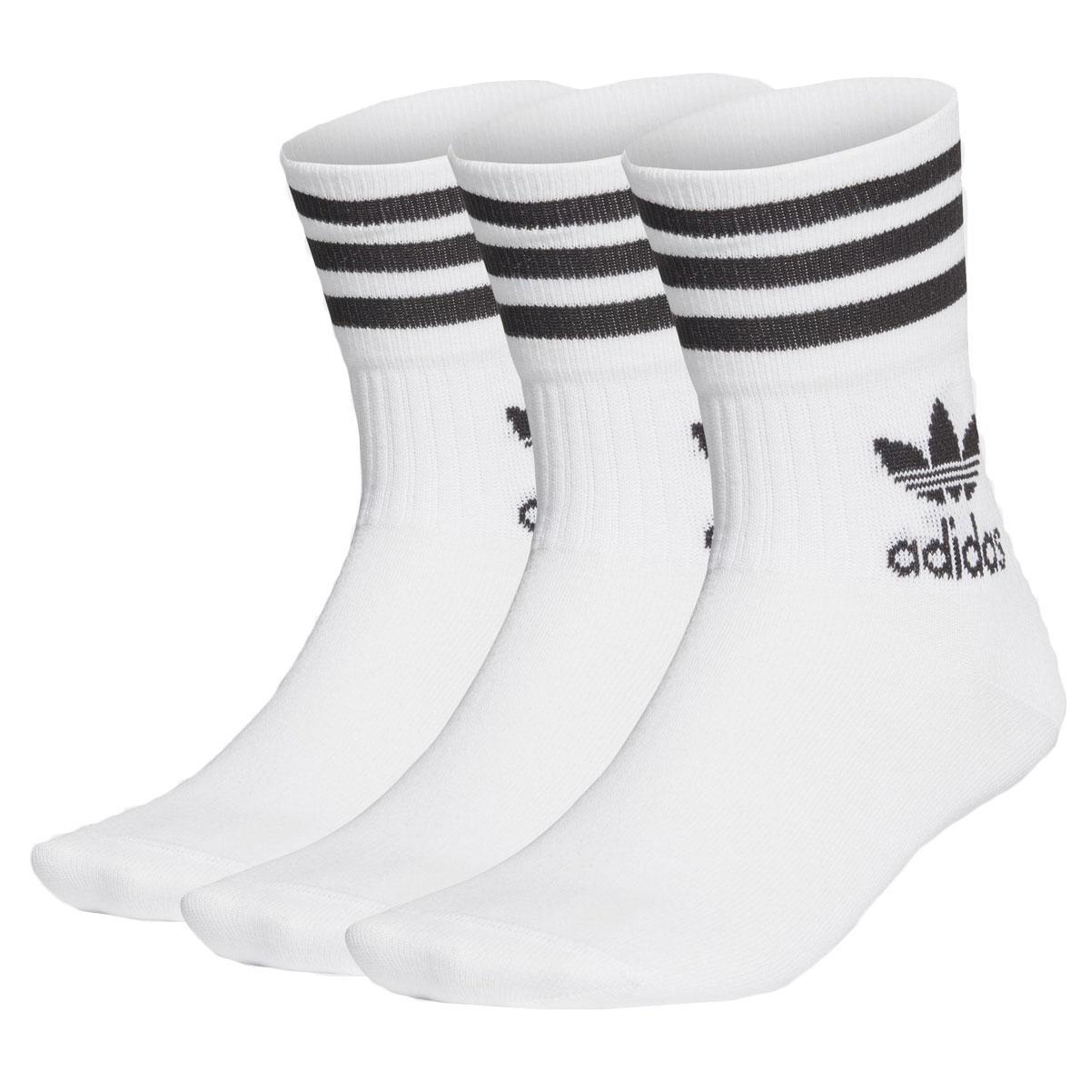 3 paia Calze Mid Cut Adidas Abbigliamento Intimo Calze 