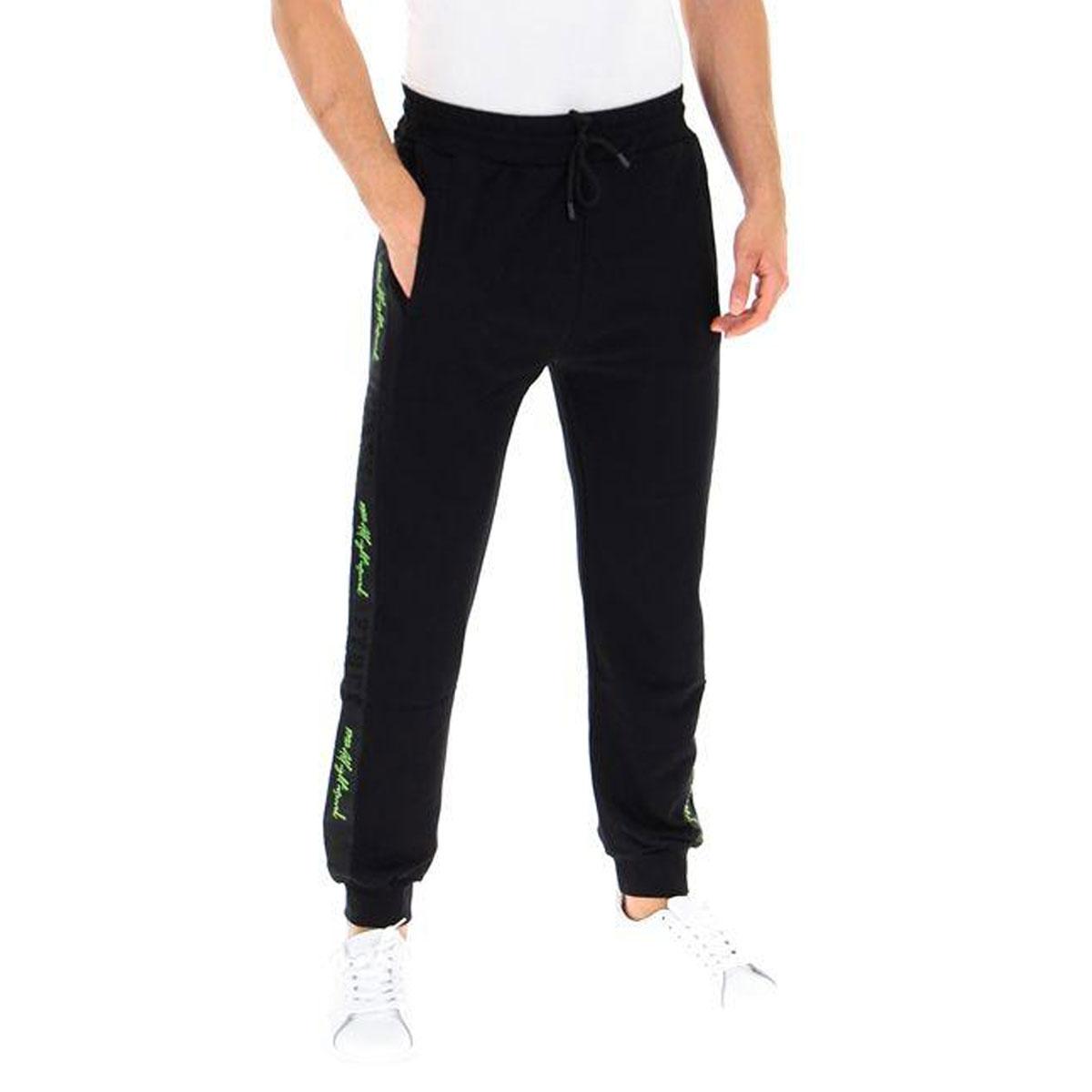 Pantaloni Sportivi Uomo Con Strisce Laterali - Jogger Estivi In Cotone - Foto 11