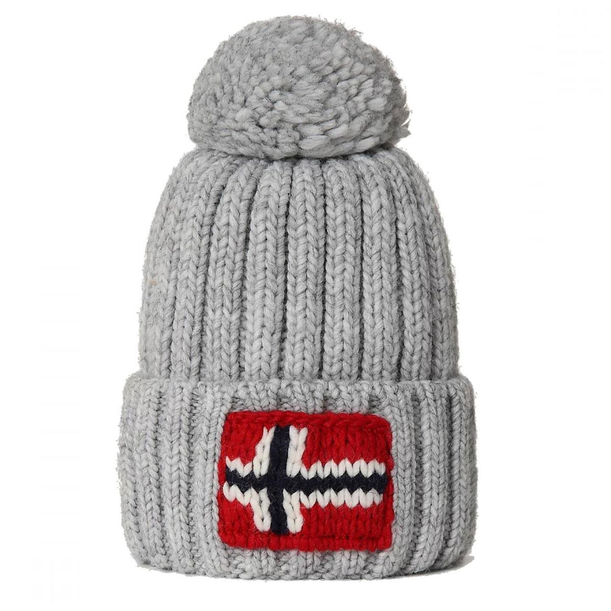 Cappello Napapijri Semiury 3 beanie con pon pon unisex rif. NP0A4EMB | eBay