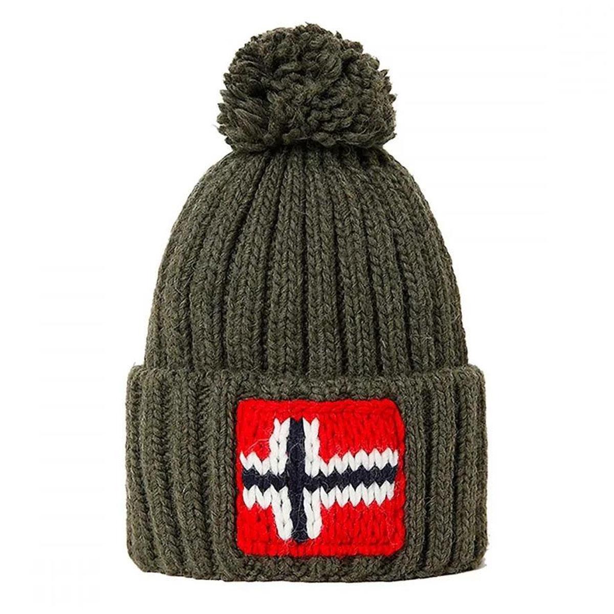 Cappello Napapijri Semiury 3 beanie con pon pon unisex rif. NP0A4EMB | eBay