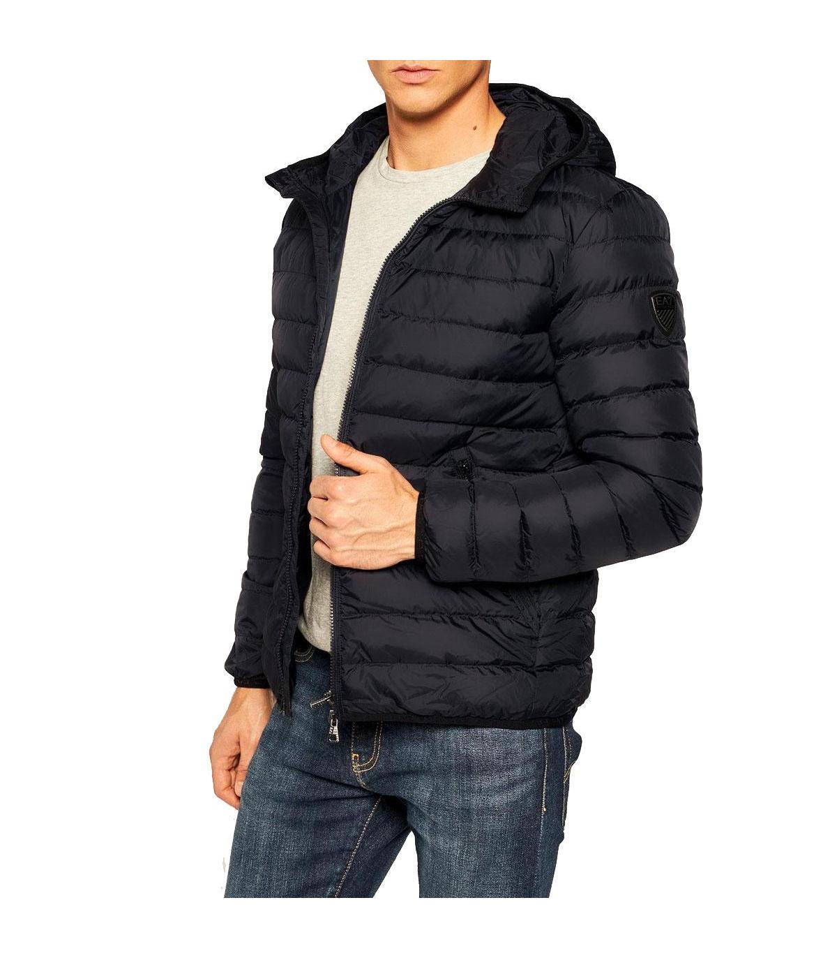 Giubbotto piumino Emporio Armani EA7 con cappuccio da uomo rif. 6HPB16 PN22Z