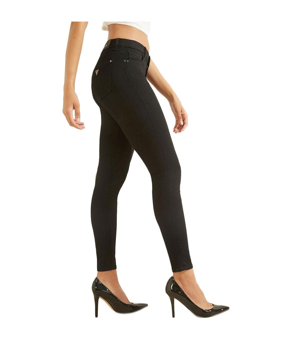 Pantaloni Guess in denim skinny fit con strass da donna rif. W0YA99D3OA4