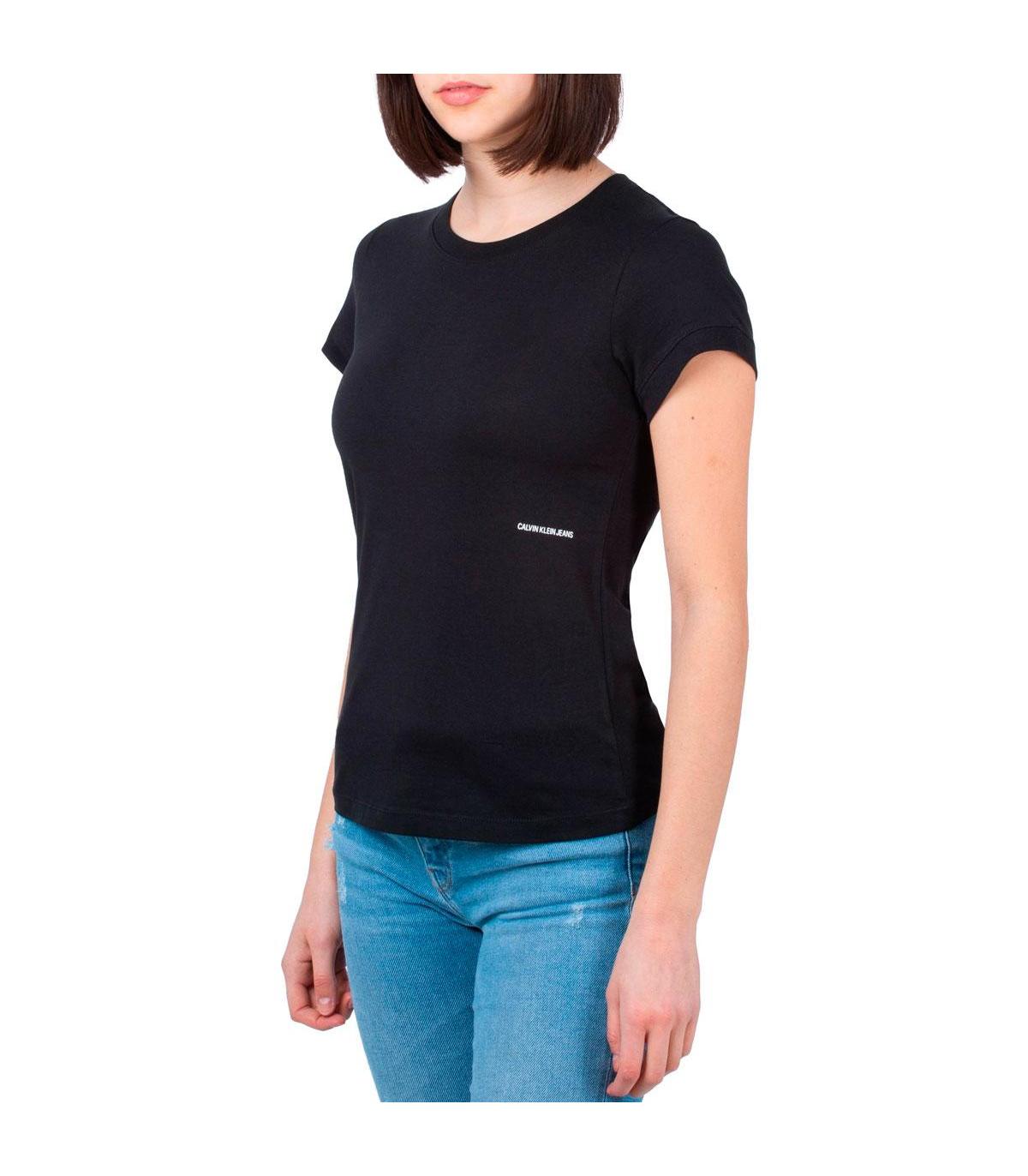 T-shirt Calvin Klein Jeans con stampa micro branding laterale da donna rif.  J20J215702