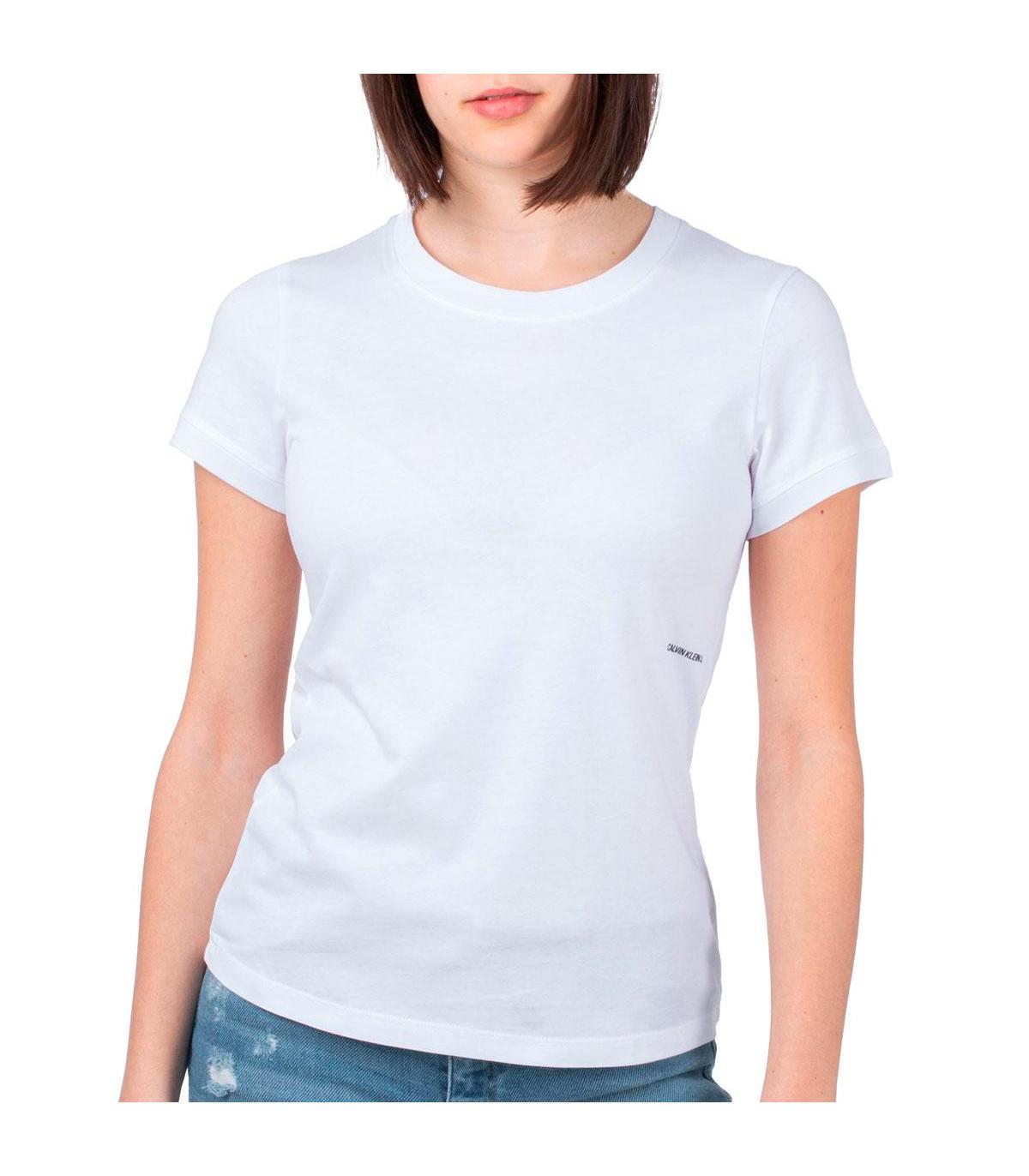 T-shirt Calvin Klein Jeans con stampa micro branding laterale da donna rif.  J20J215702