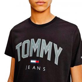 T-shirt Tommy Jeans in cotone con logo effetto 3D da uomo rif. DM0DM10226