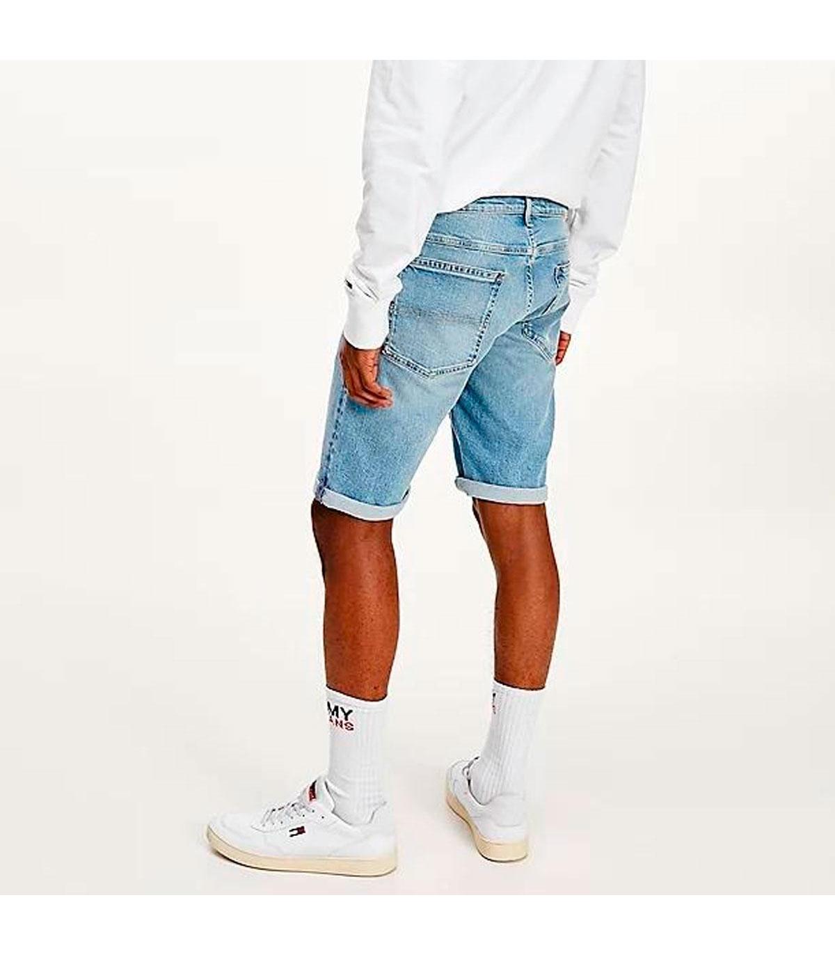 Pantaloncini Shorts Tommy Jeans relaxed fit in denim da uomo rif. DM0DM10555