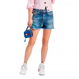 Pantaloncini Shorts Tommy Jeans relaxed fit in denim con logo da donna rif. DW0DW10083